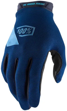 100% Ridecamp Gloves - Navy, Full Finger, Men's, Large