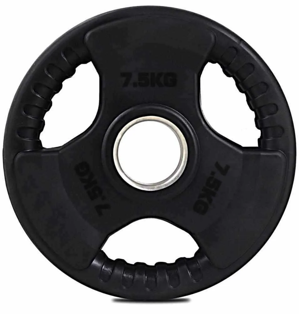 2" Olympic Tri-Grip Rubber Weight Plates 1.25kg - 25kg - Single Plates