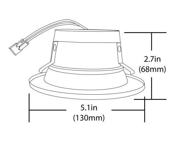 4 in. Oil-Rubbed Bronze LED Recessed Downlight