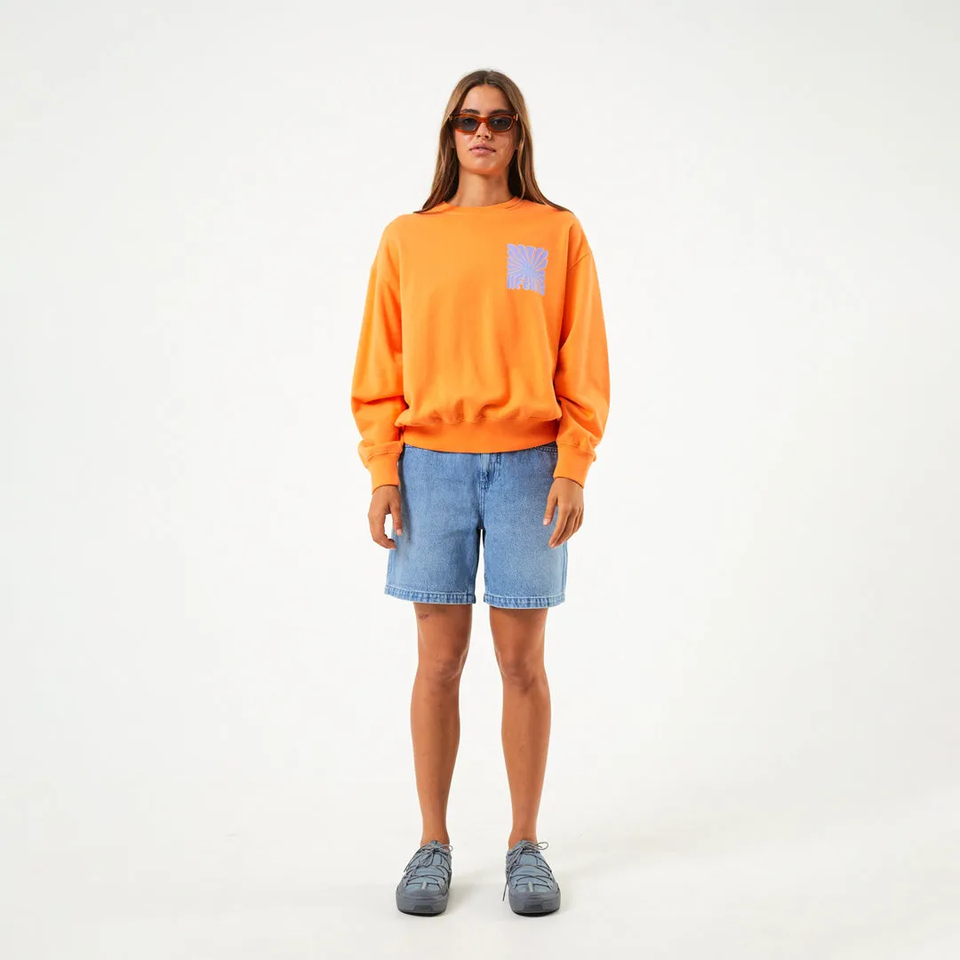 AFENDS Womens Moomin - Crew Neck Jumper - Tangerine