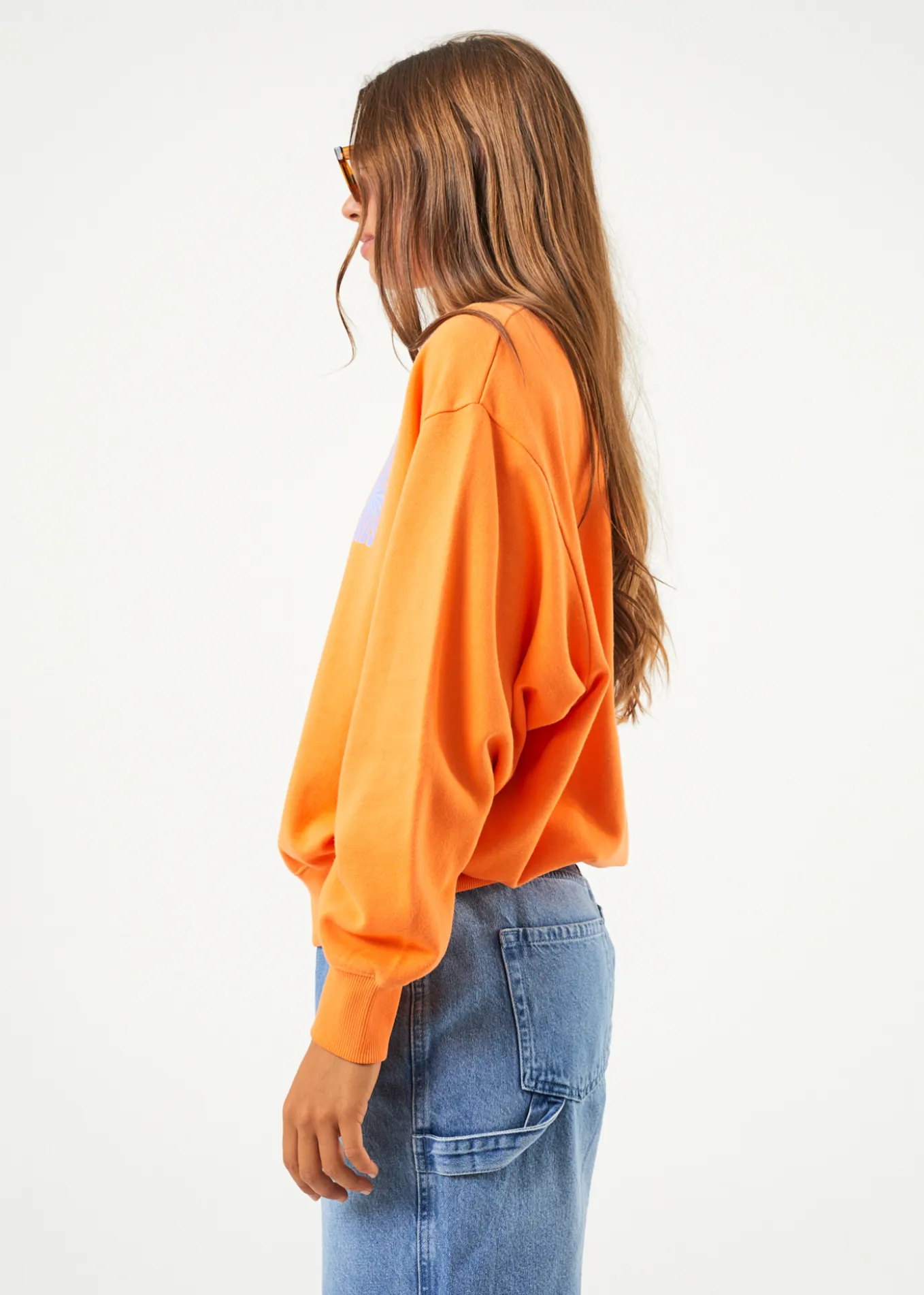 AFENDS Womens Moomin - Crew Neck Jumper - Tangerine