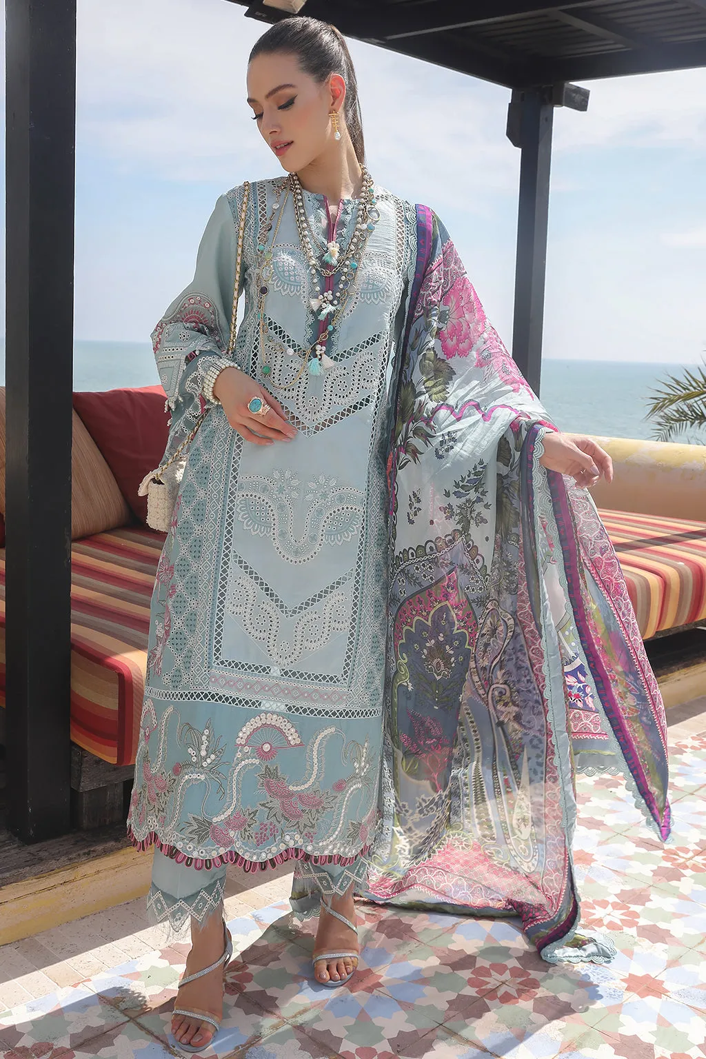 AJR Moksha Alif Luxury Lawn Collection – Najat