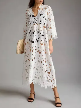 Amalfi - Coast Lace Cover-Up Midi Dress