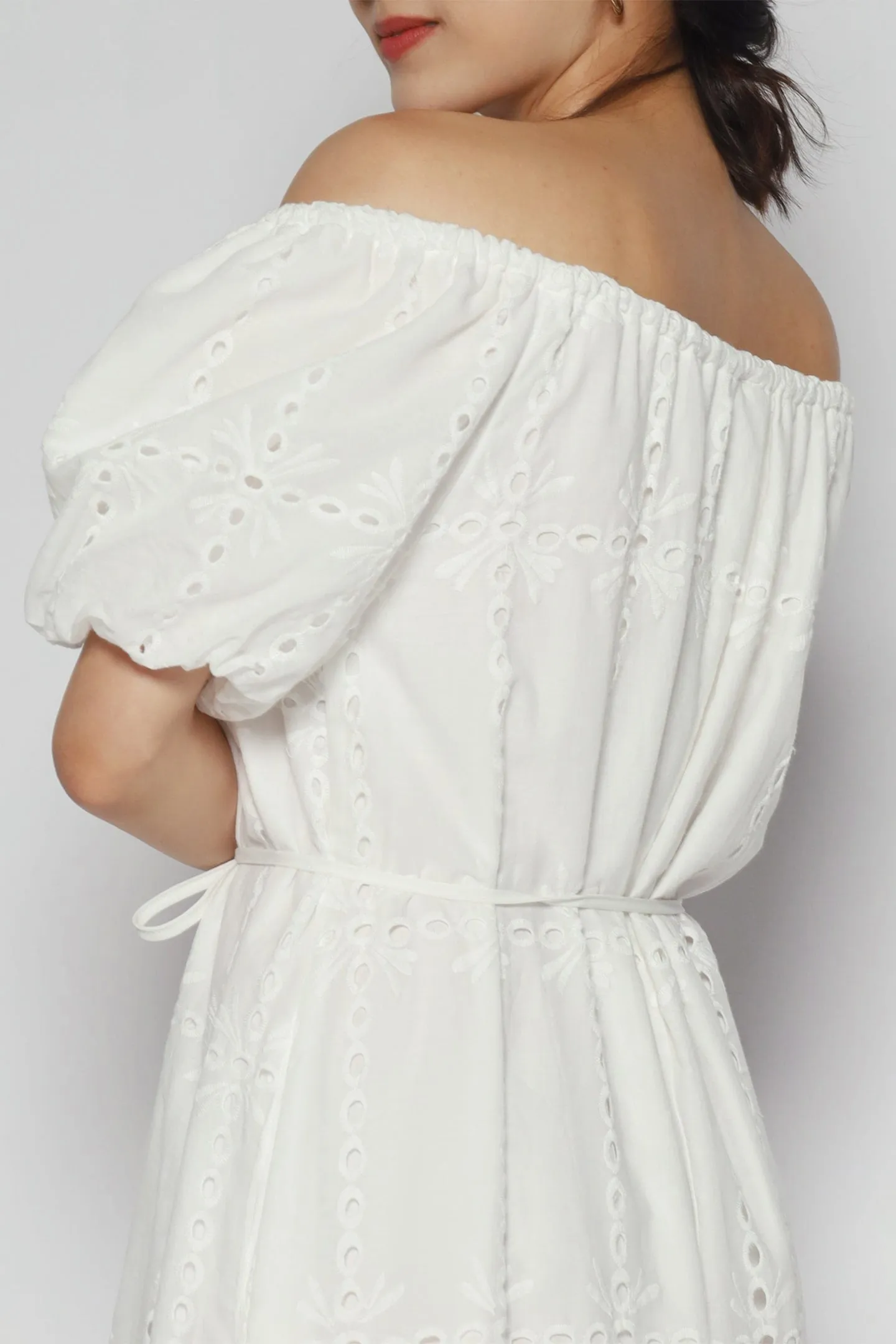 Anakin Dress in White Crochet