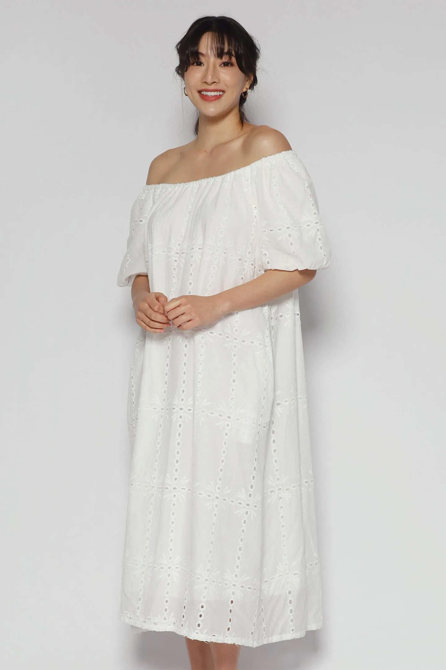 Anakin Dress in White Crochet