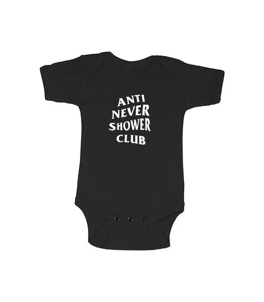 ANSC - Anti Never Shower Club Onesie, 12-18m