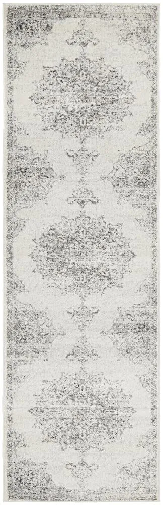 Apadana  Aarya Silver Runner Rug