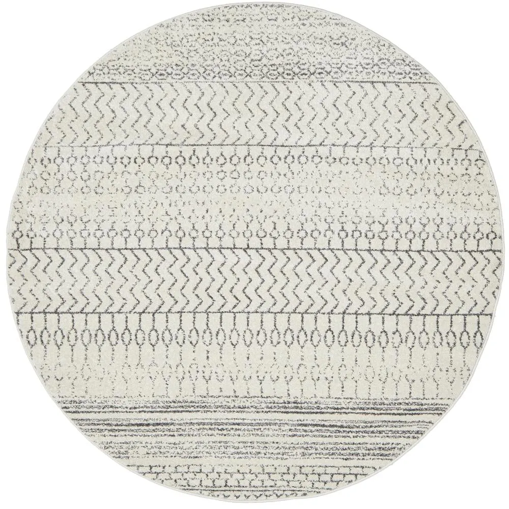 Apadana  Fars Silver Round Rug