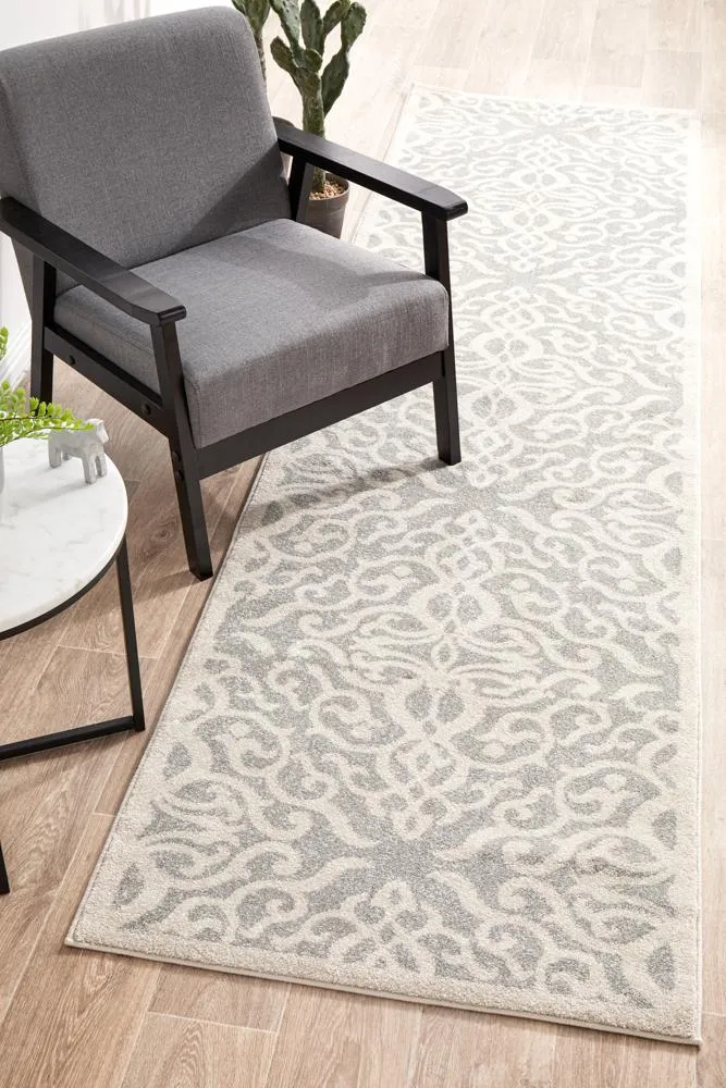 Apadana  Lila Silver Runner Rug