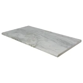 Argento Travertino, 13" x 24" - 2CM Porcelain Pool Coping