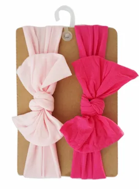 Baby Girl's Big Bow Headband (Set of 2pcs)