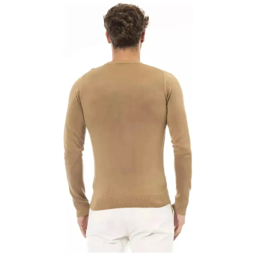 Baldinini Trend Beige Modal Men Sweater