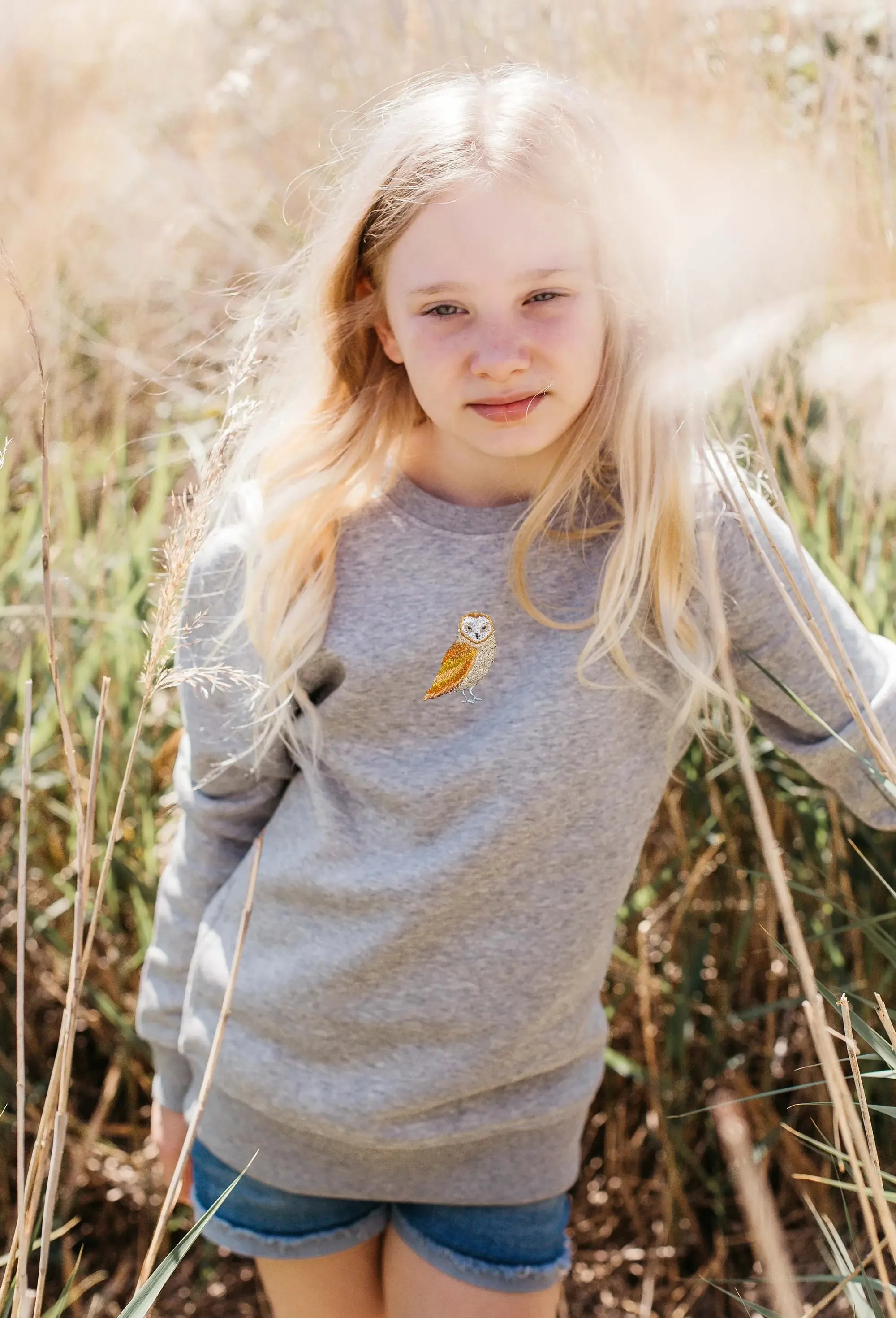 barn owl childrens sweatshirt