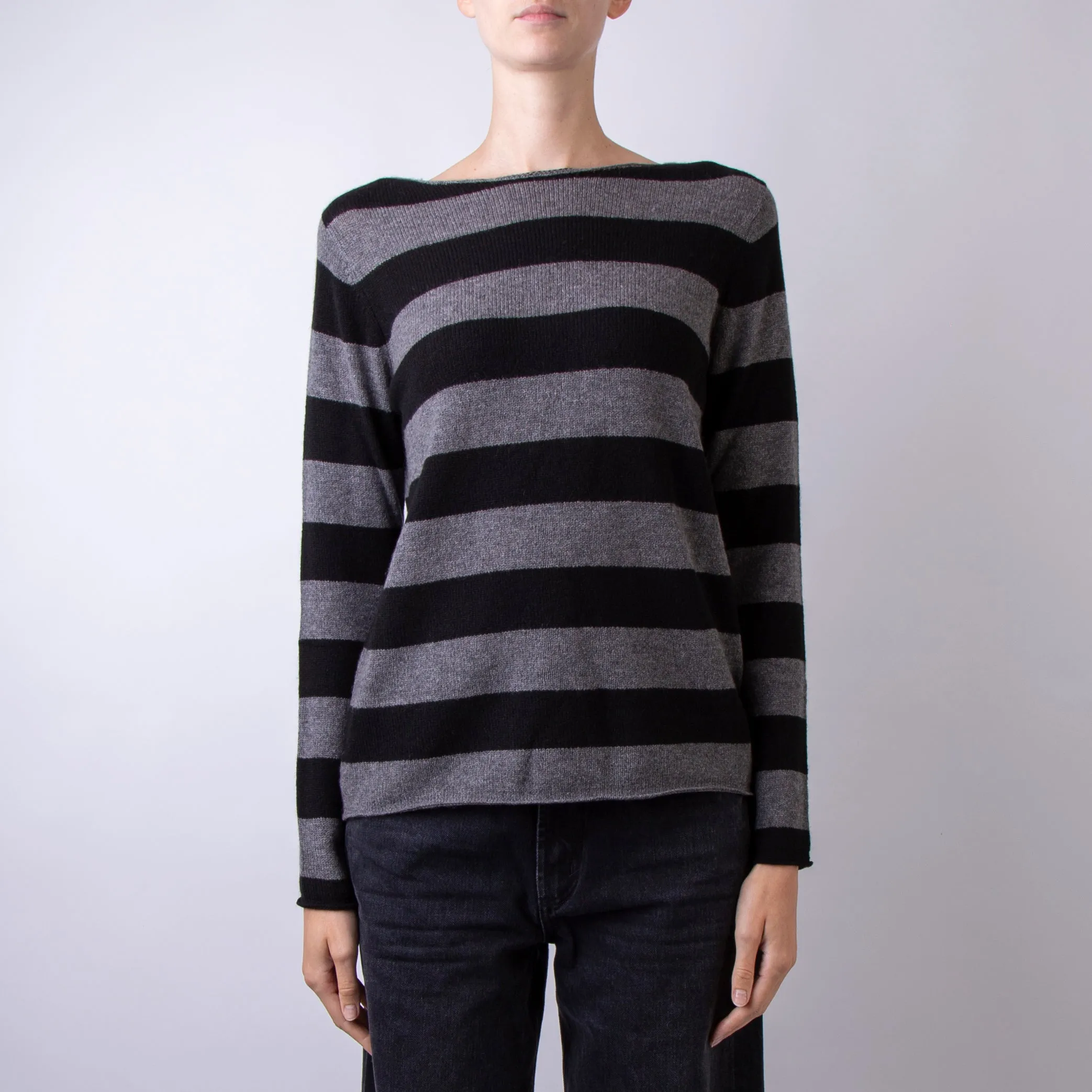 BE YOU SWEATER CD1179F4 A02 BLACK GREY