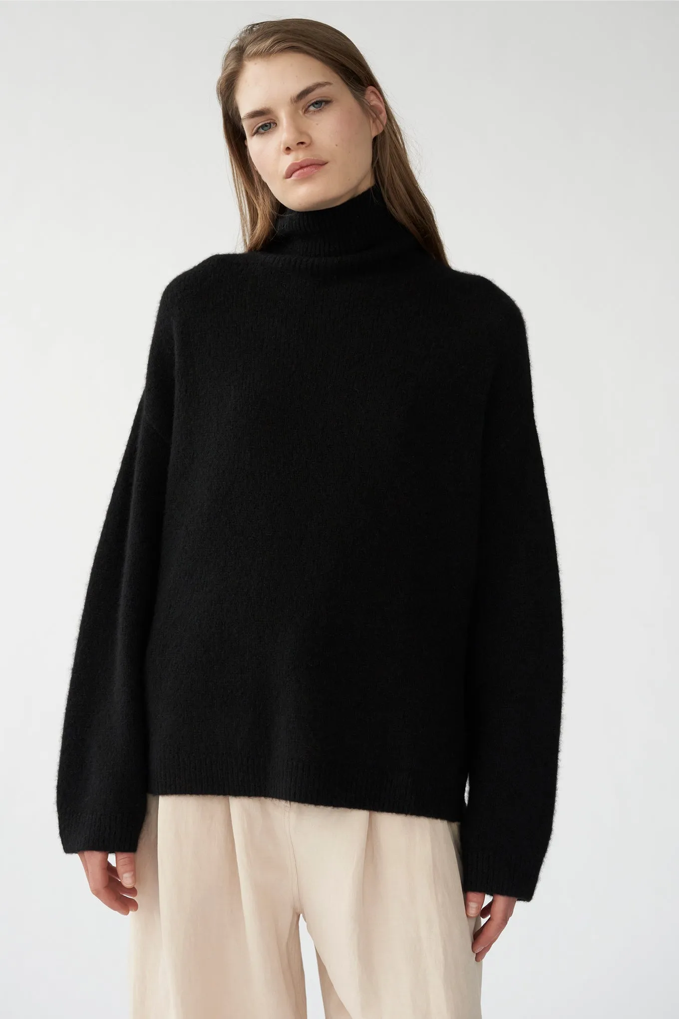 BEZ KNIT - BLACK  - SILK/CASHMERE