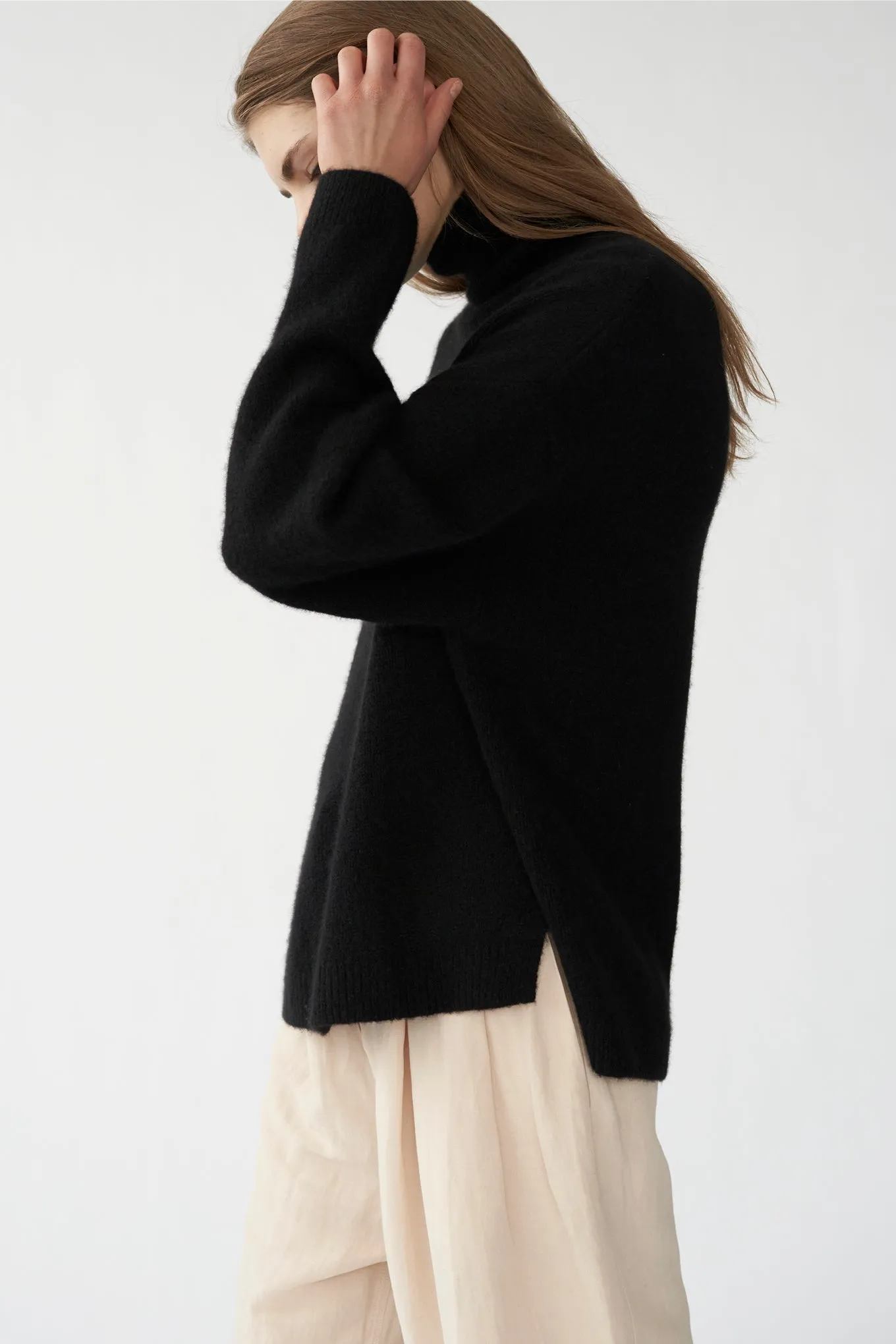 BEZ KNIT - BLACK  - SILK/CASHMERE