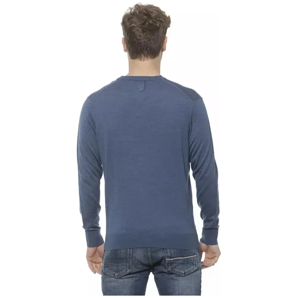 Billionaire Italian Couture Elegant Cashmere V-Neck Men's Sweater