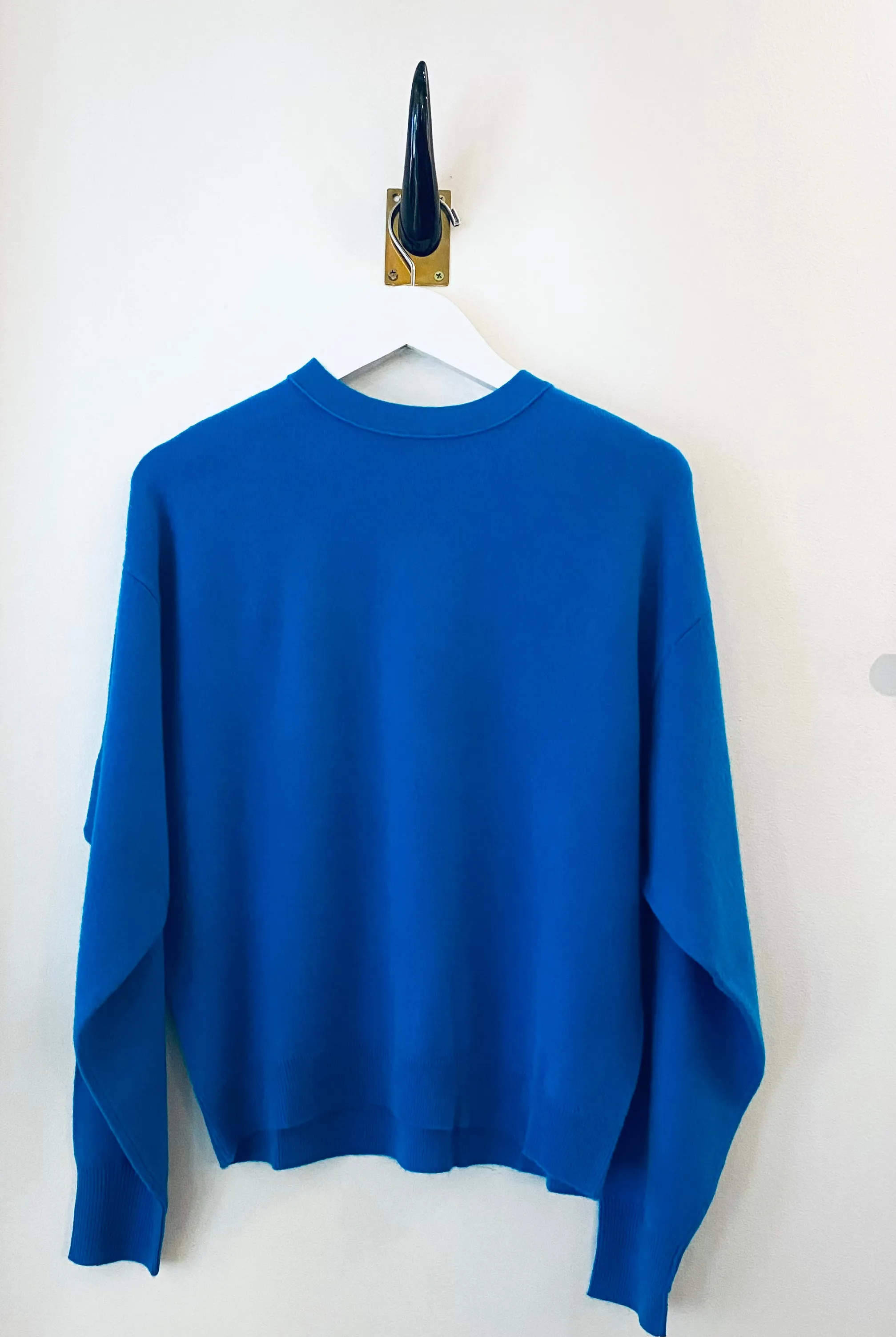 Brazeau Tricot Slouchy Capri Cashmere Crew Sweater