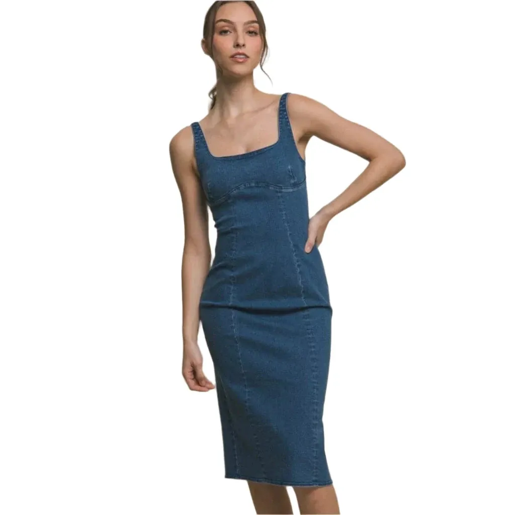 Breeze Britany Denim Midi Dress