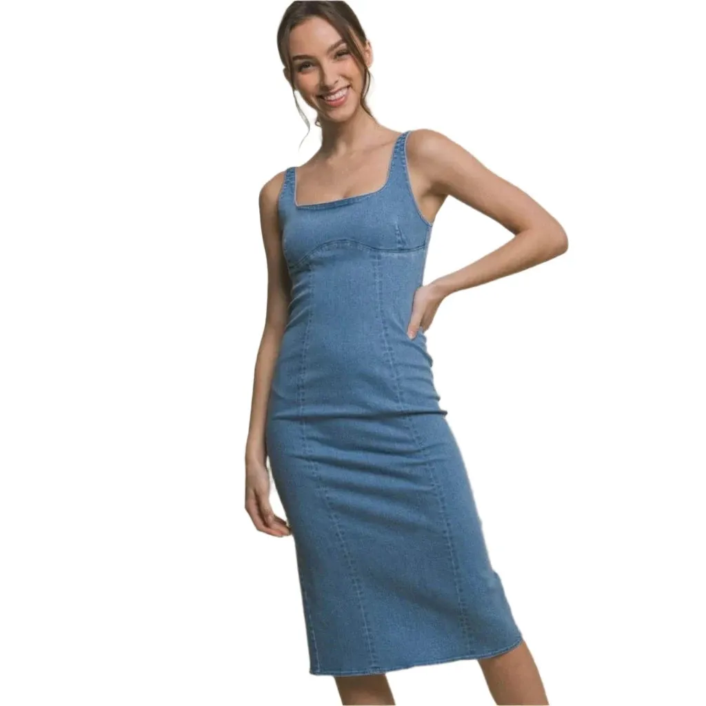 Breeze Britany Denim Midi Dress