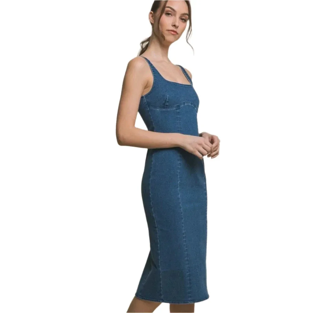 Breeze Britany Denim Midi Dress