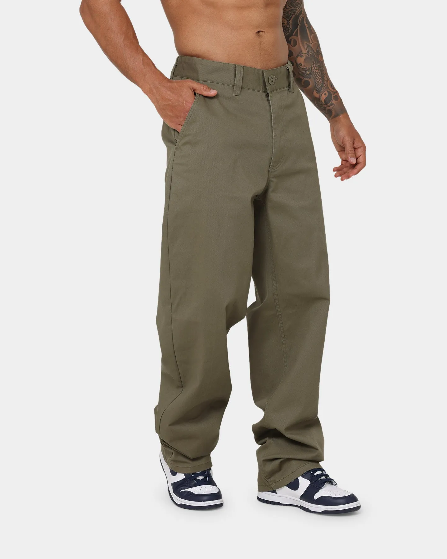 Brixton Choice Chino Relaxed Pants Military Olive