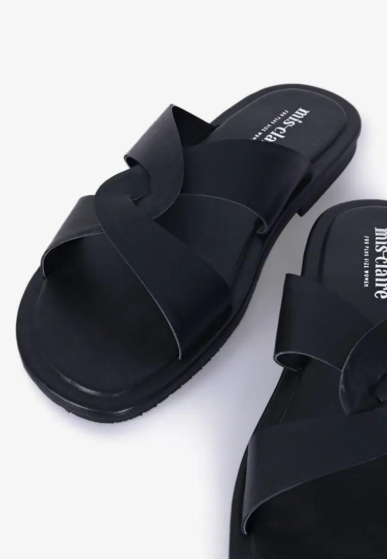 Camden Twist Strap Sandals - Black