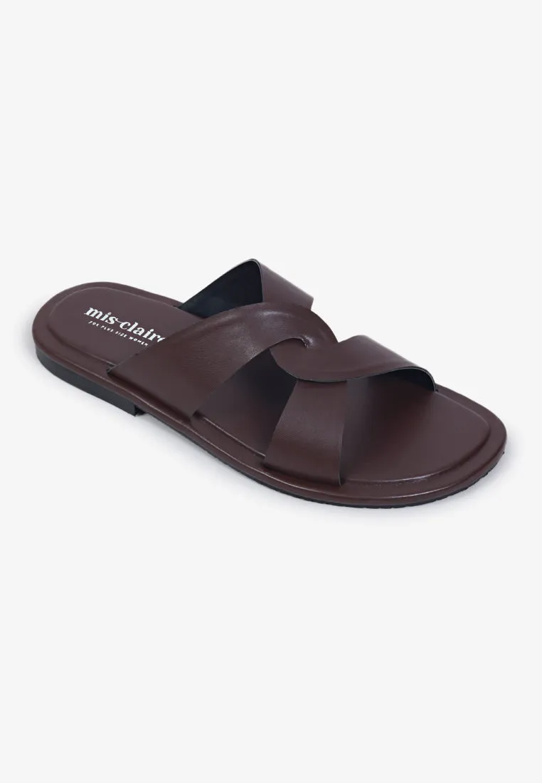 Camden Twist Strap Sandals - Coffee