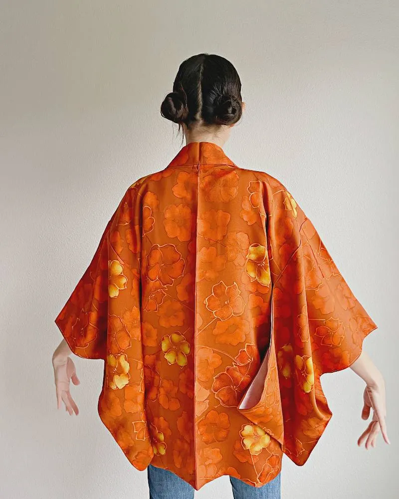 Camellia Bloom Elegance Haori Kimono Jacket