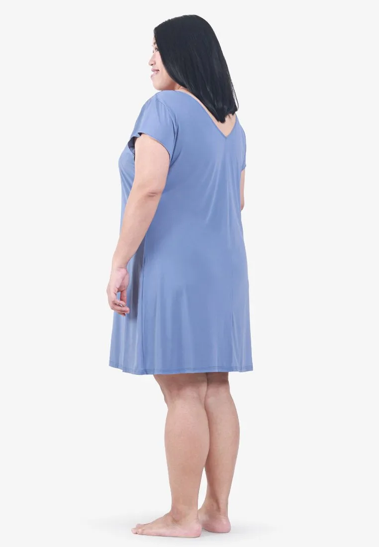 Caress MC x XIXILI Slip Dress - Periwinkle Blue