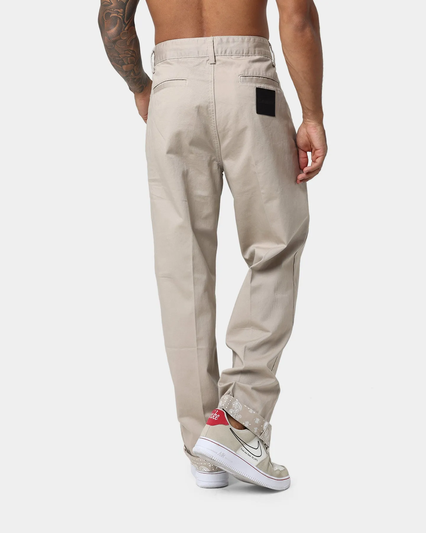 Carre Bandana Ultra Relaxed Chino Pants Stone