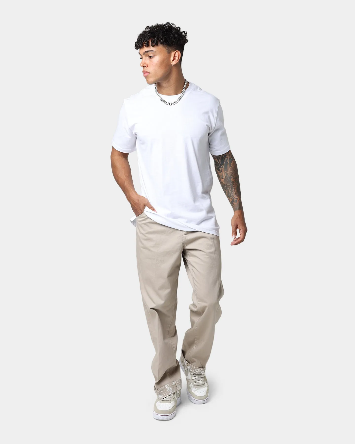 Carre Bandana Ultra Relaxed Chino Pants Stone