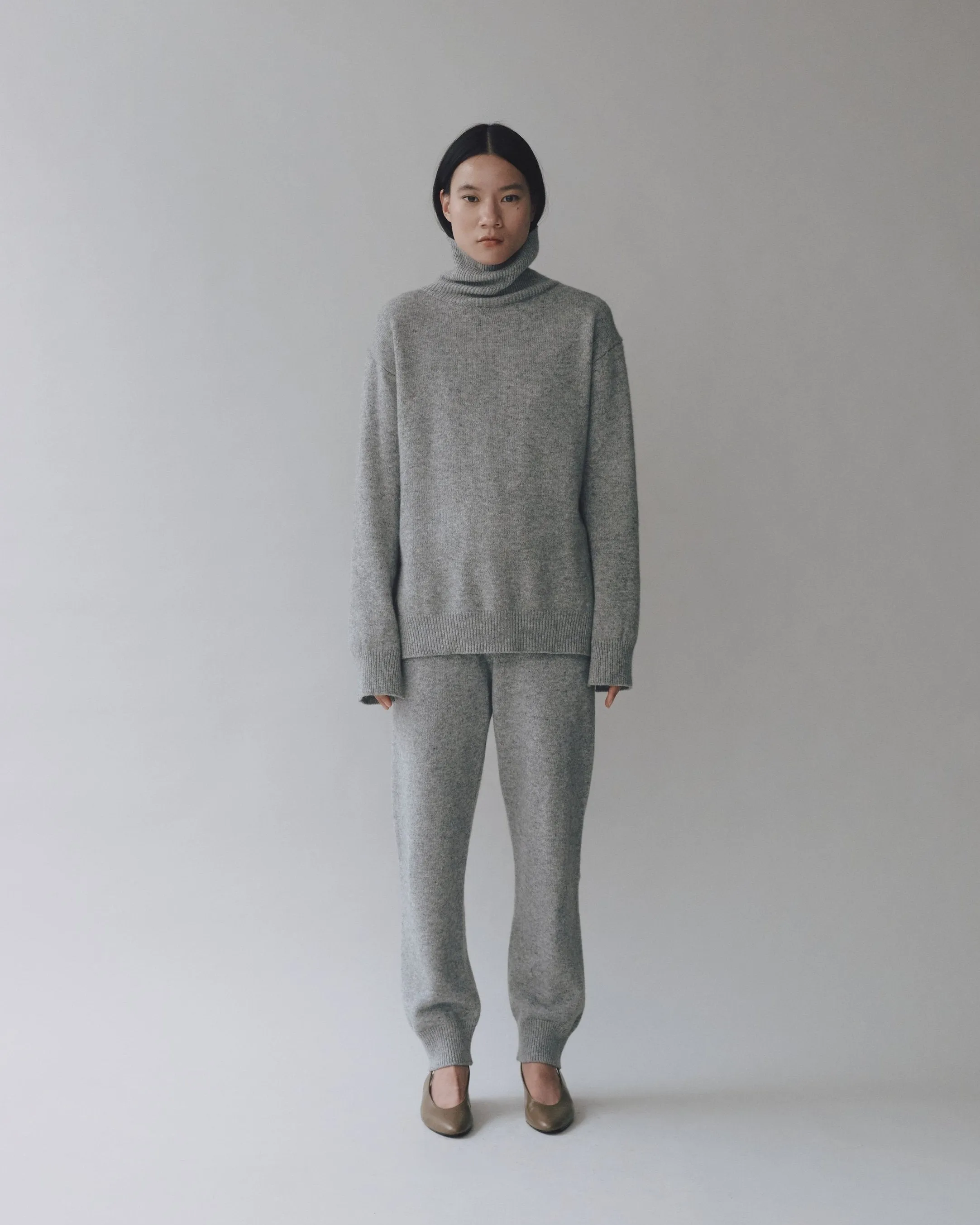 CASHMERE BLEND KNIT PANTS