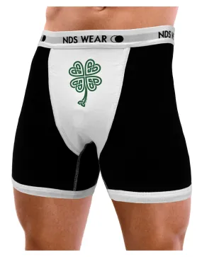 Celtic Knot 4 Leaf Clover St Patricks Mens Boxer Brief Underwear