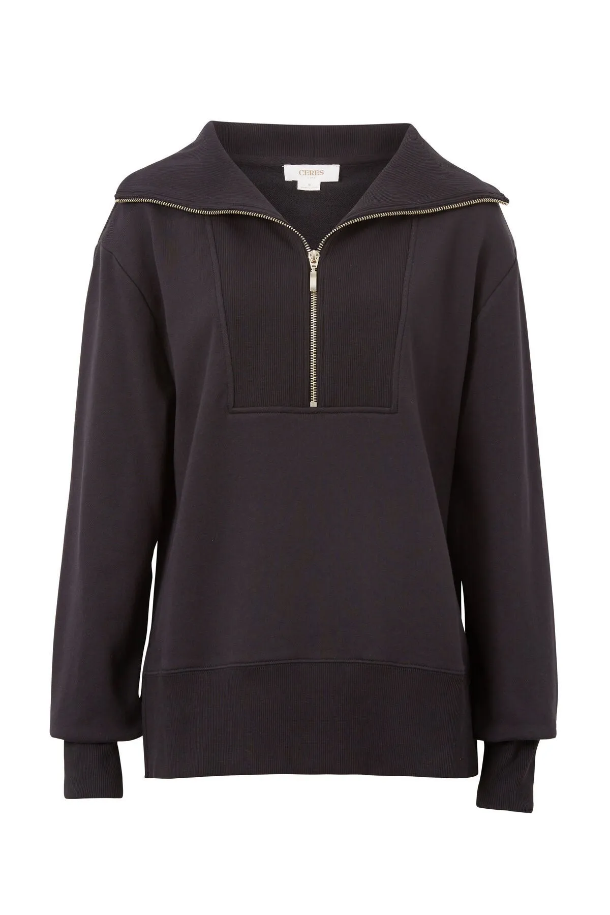 Ceres Life -  Half Zip Sweat/Phantom