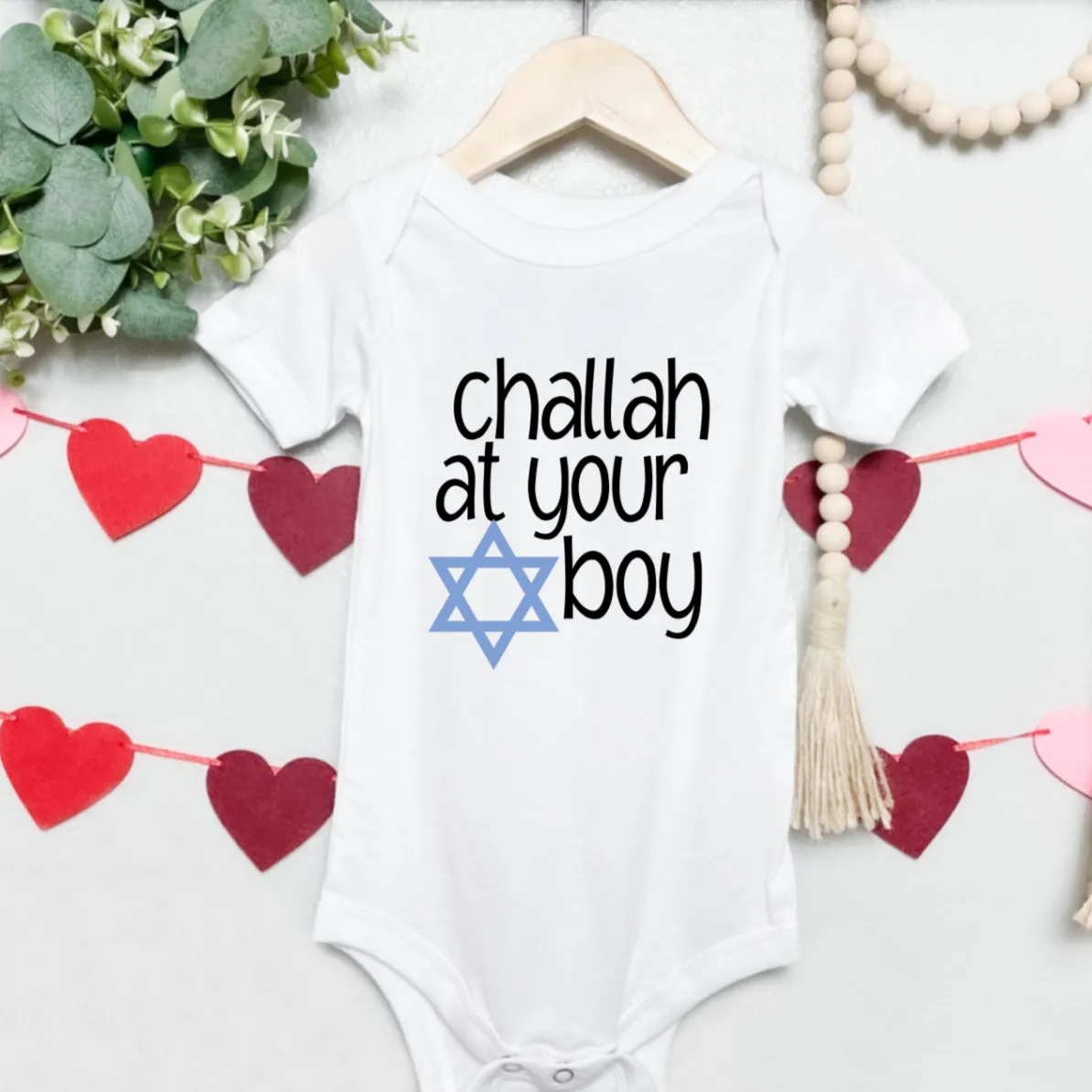 Challah at Your Boy/Ain't No Challah Back Girl Baby and Toddler Shirt by Salt and Sparkle