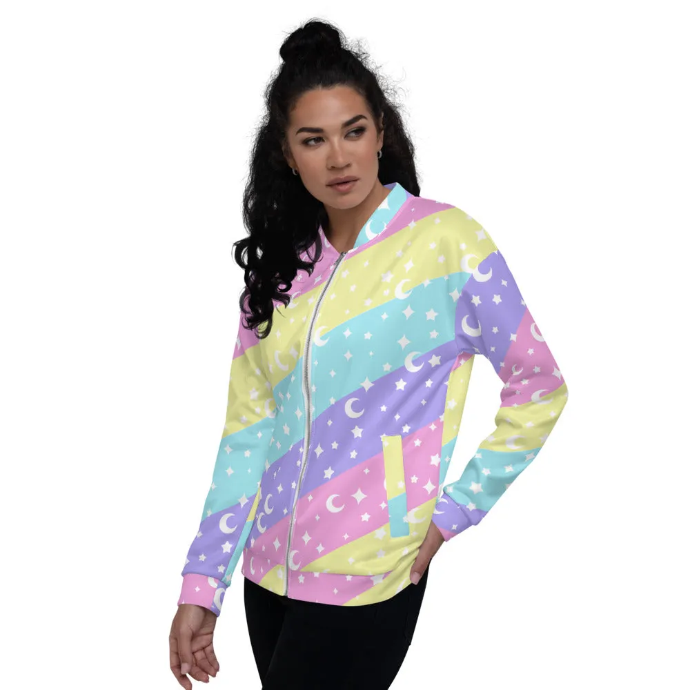 Cosmic Rainbow Unisex Bomber Jacket