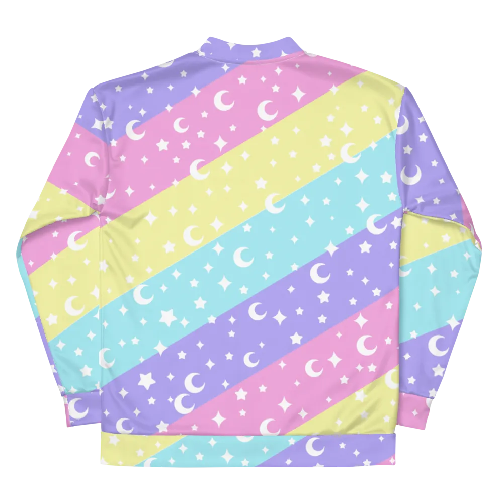 Cosmic Rainbow Unisex Bomber Jacket