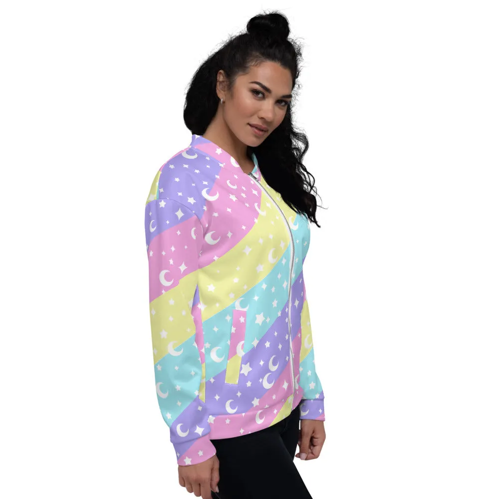 Cosmic Rainbow Unisex Bomber Jacket