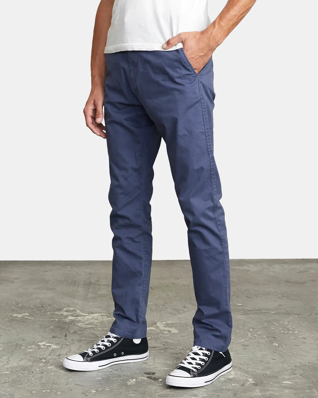 Dagger Slim Fit Chino Pants - Moody Blue