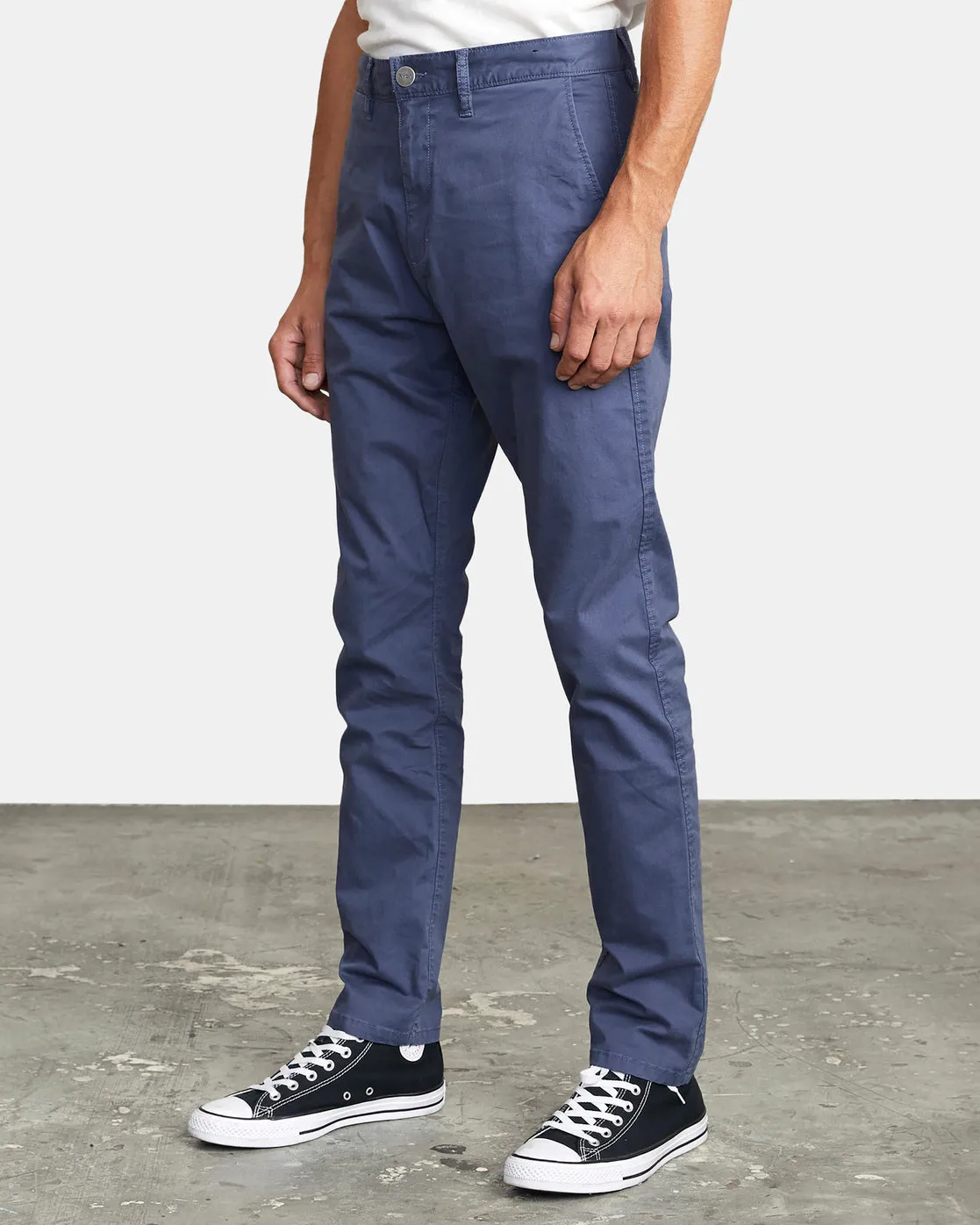 Dagger Slim Fit Chino Pants - Moody Blue