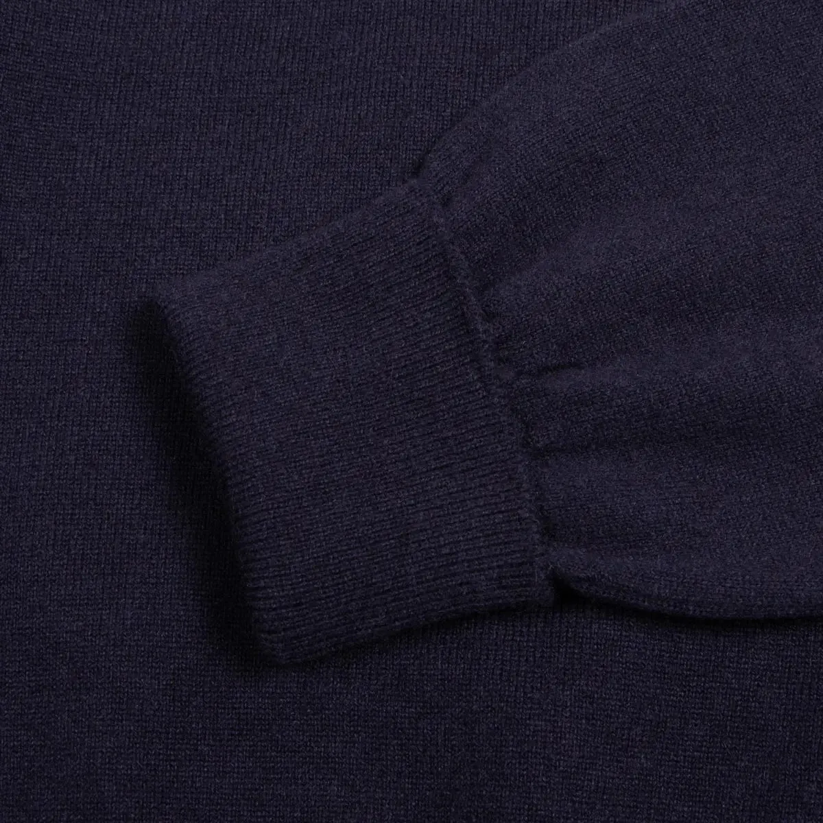 Dark Navy Chatsworth 2ply V-Neck Cashmere Sweater