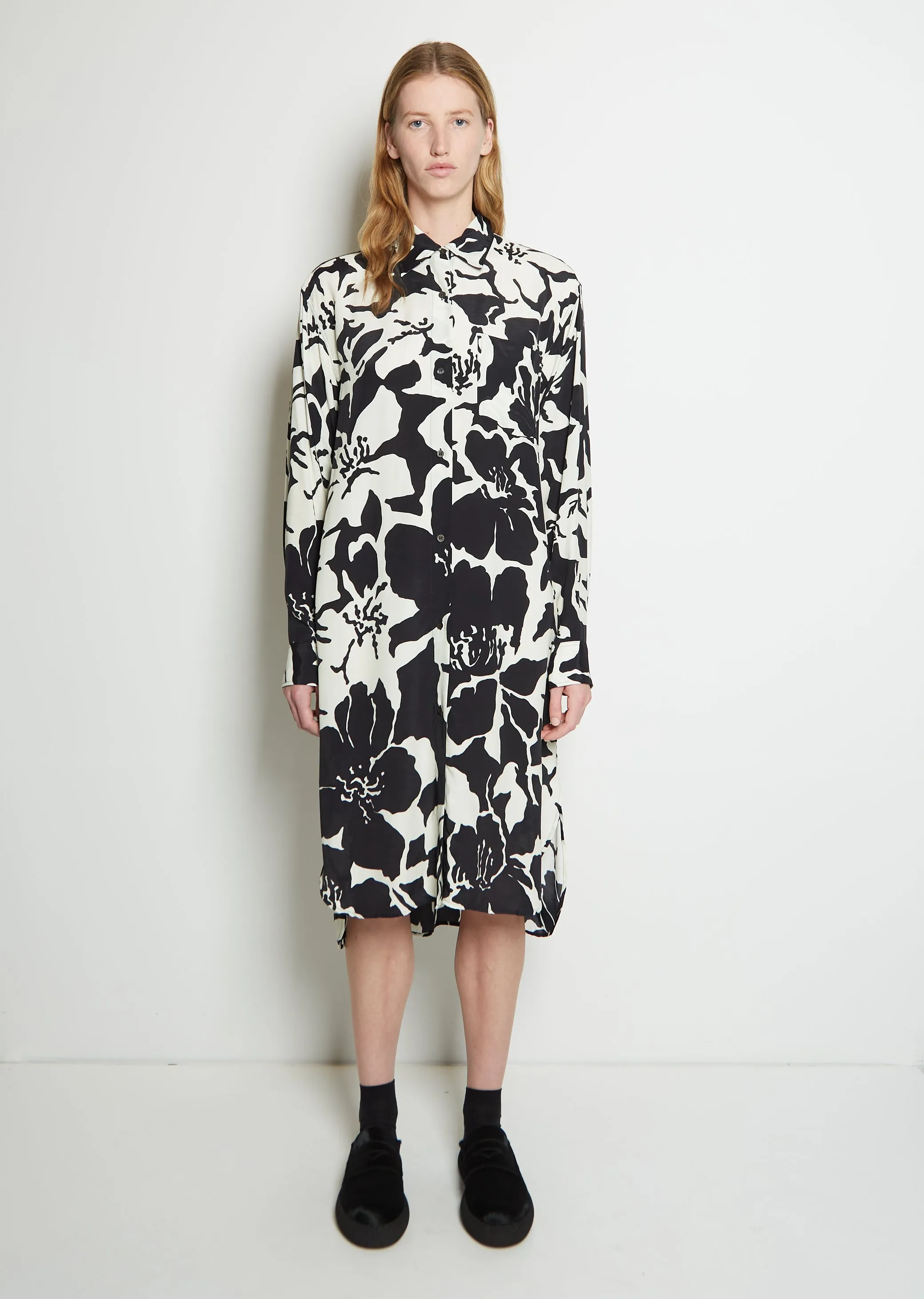 Dayley Short Printed Crepe Dress