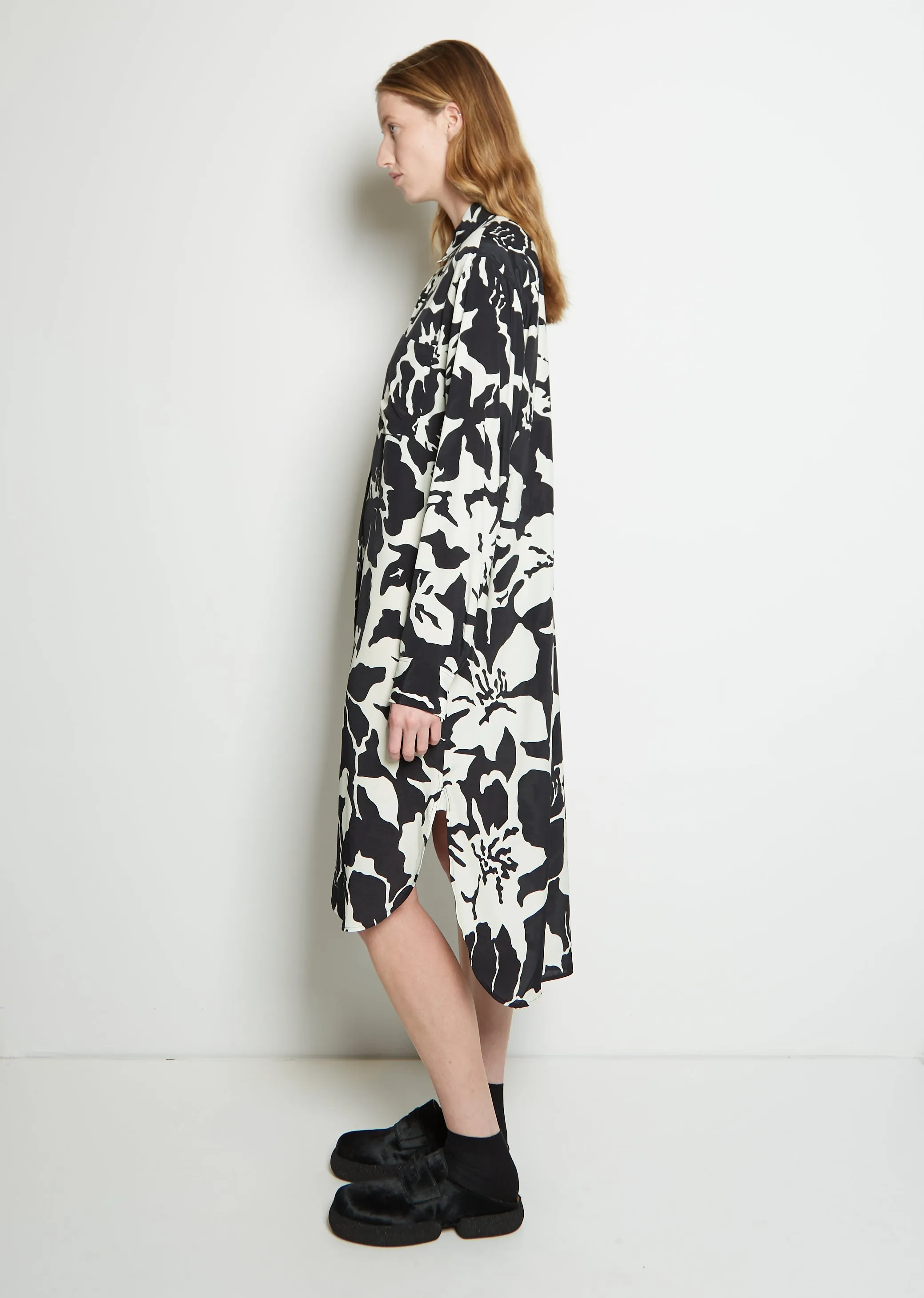 Dayley Short Printed Crepe Dress