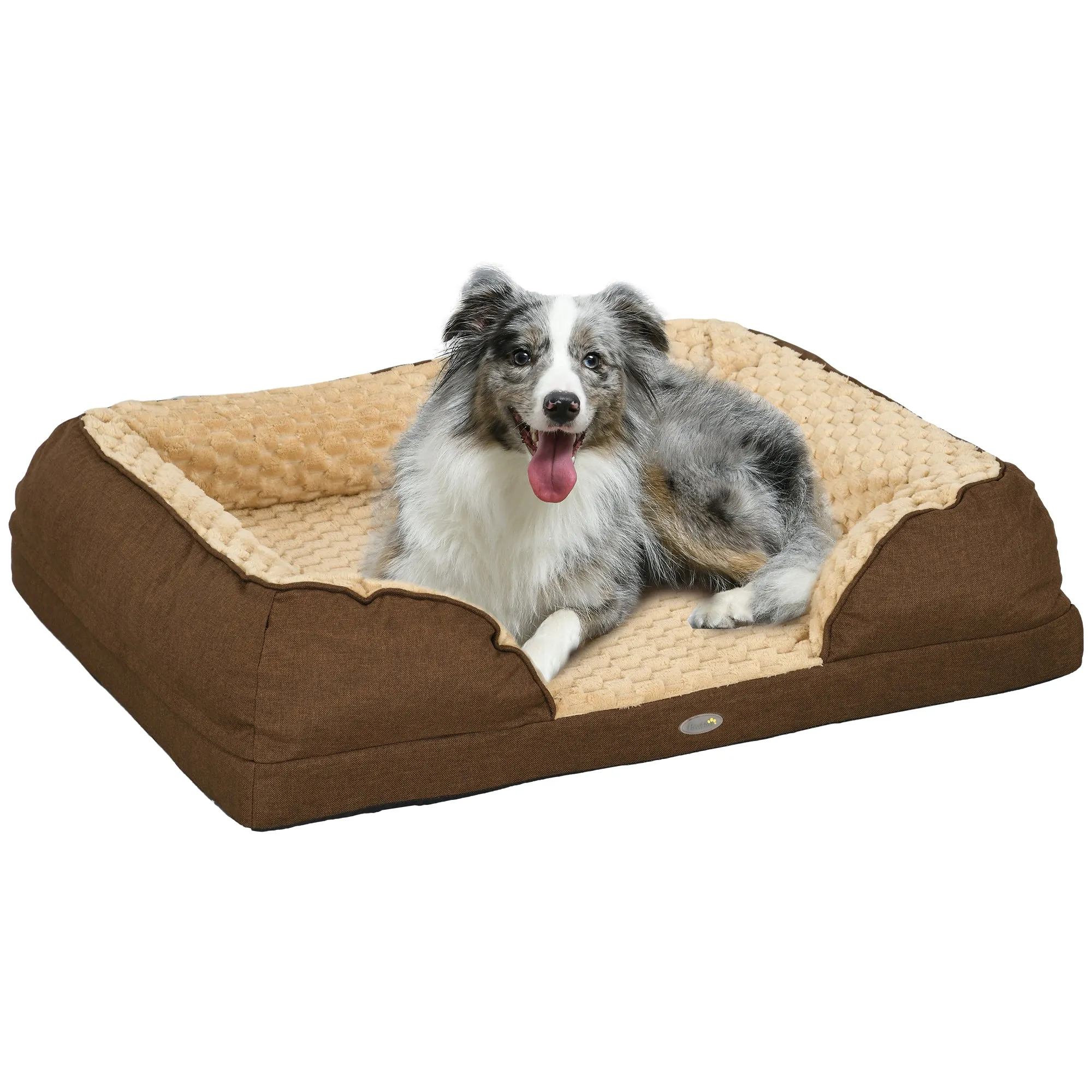 Dog Bed Calming Pet Bed Dog Mattress for Medium Dogs - Brown