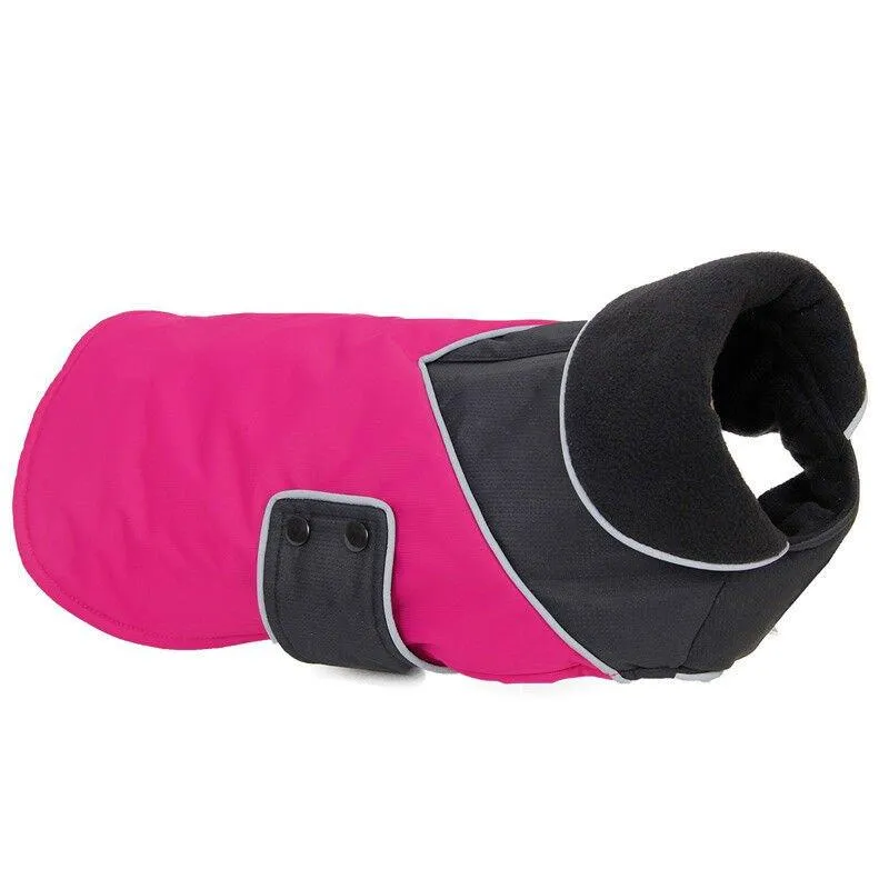 Dog Waterproof Warm Jacket - Pink -S/M/L