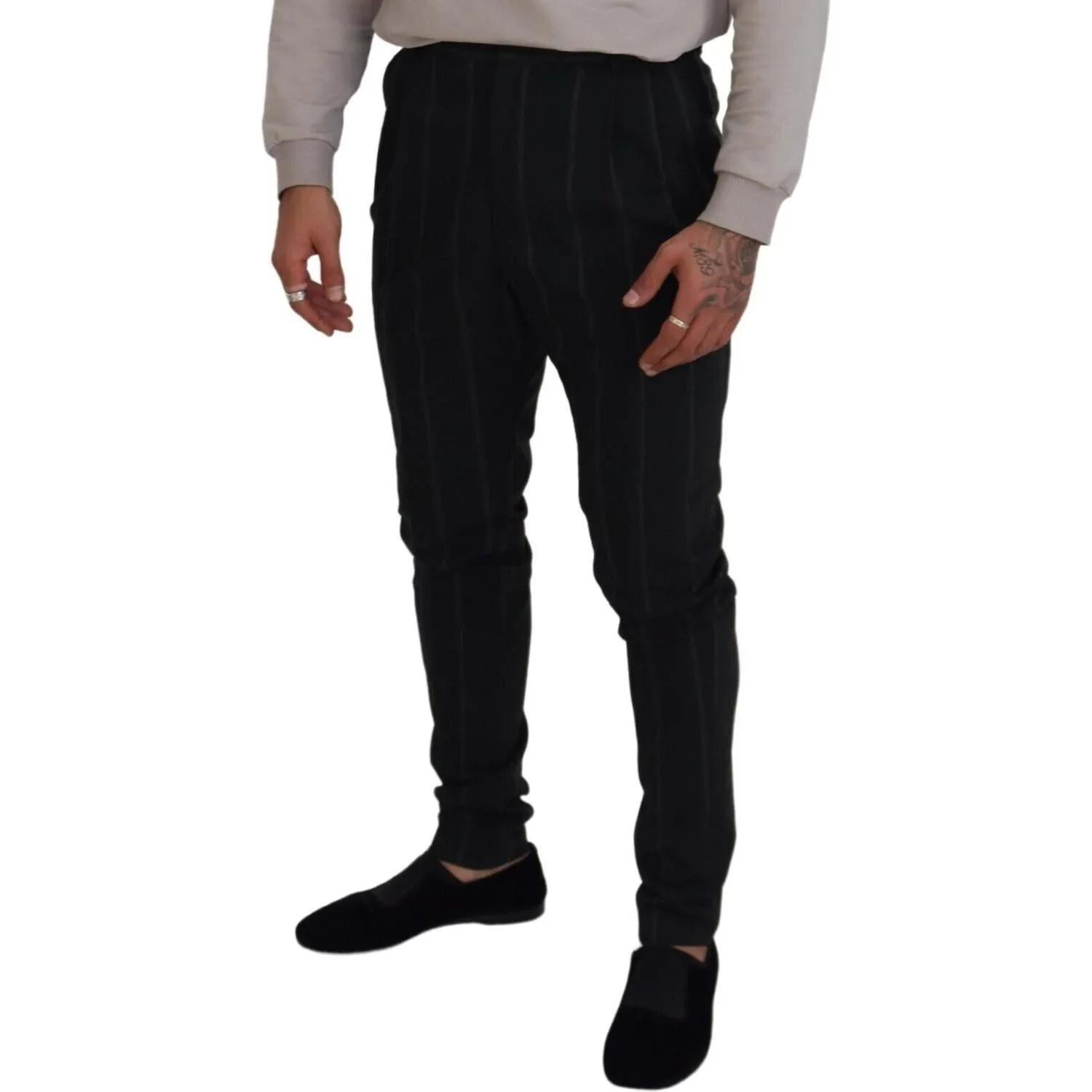 Dolce & Gabbana Elegant Black Tailored Trousers