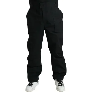 Dolce & Gabbana Elegant Casual Black Straight Pants