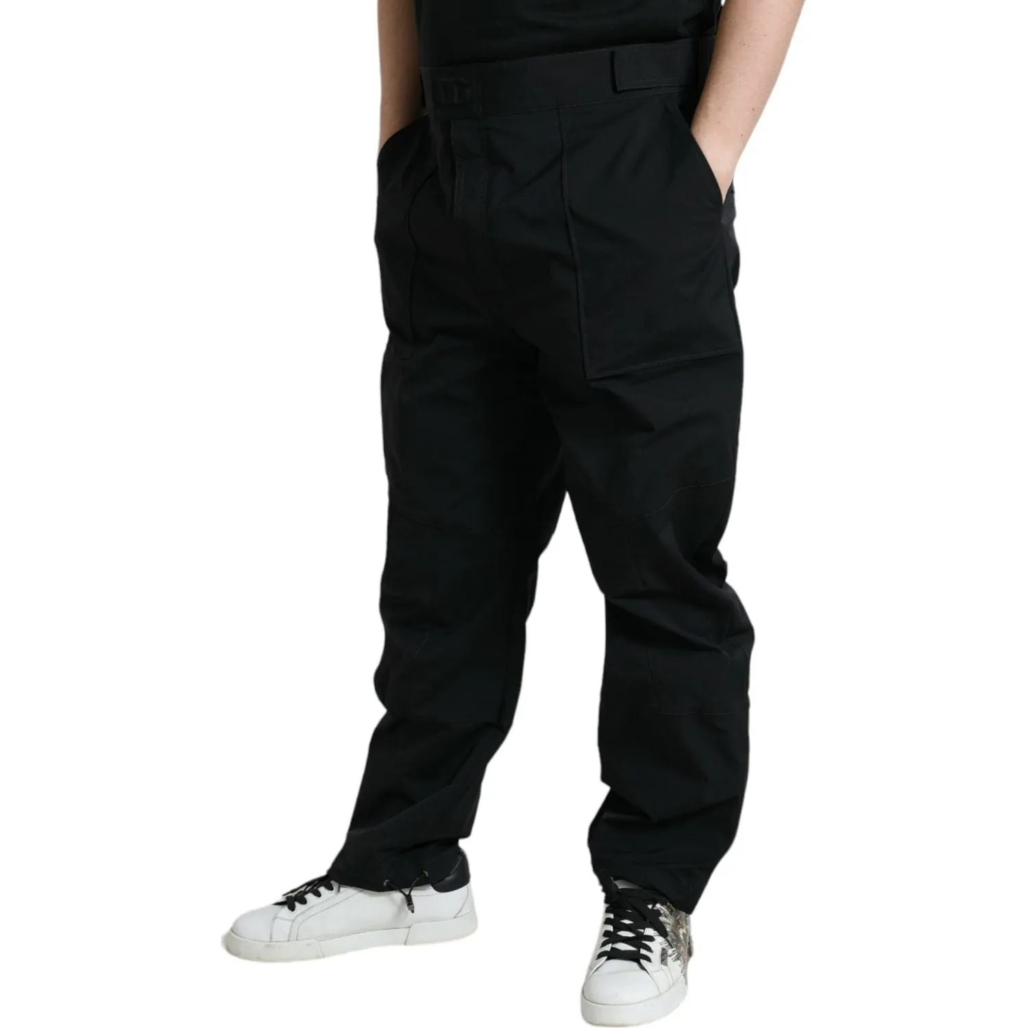 Dolce & Gabbana Elegant Casual Black Straight Pants