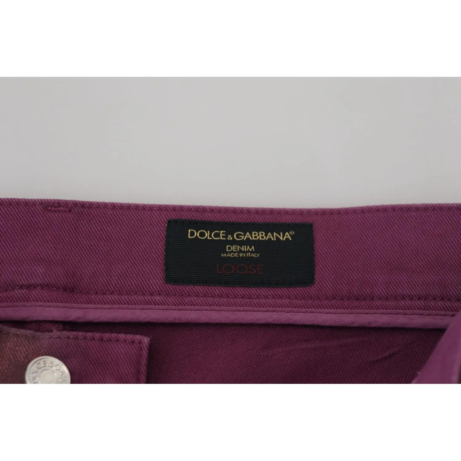 Dolce & Gabbana Elegant Magenta Cotton Trousers